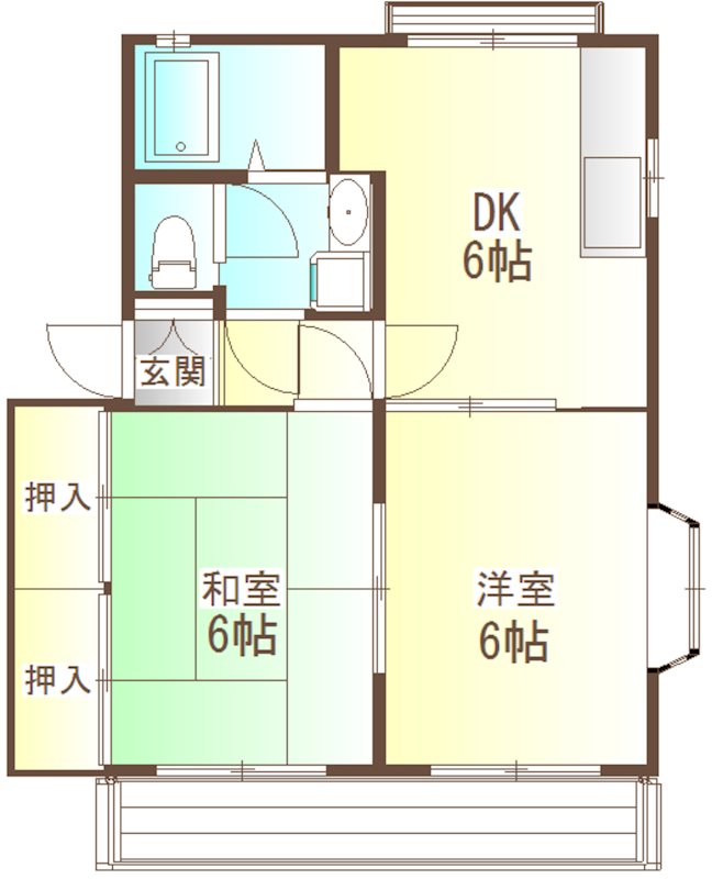 カサフェリース 2DK