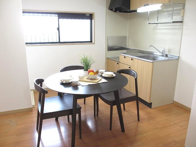 MAISON　NOZOMI 2口ガスコンロ設置できます（家具はイメージとなります）
