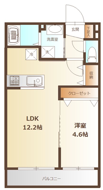 クアトロShoto 人気の1LDKタイプ