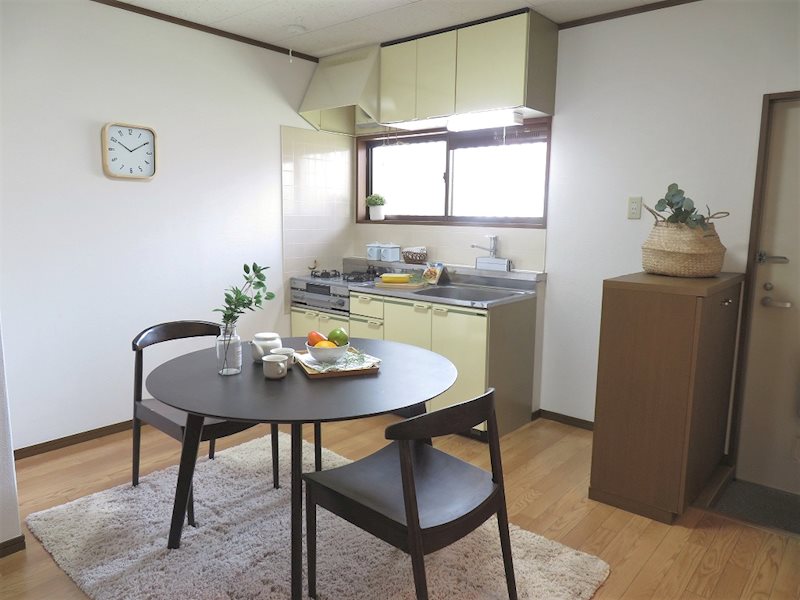 BLUMEN　HAUS 6帖のダイニングキッチン（家具・雑貨はイメージとなります）