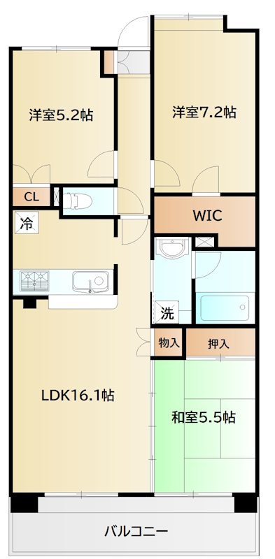 サンクレイドル佐倉 サンクレイドル佐倉602号室.jpg